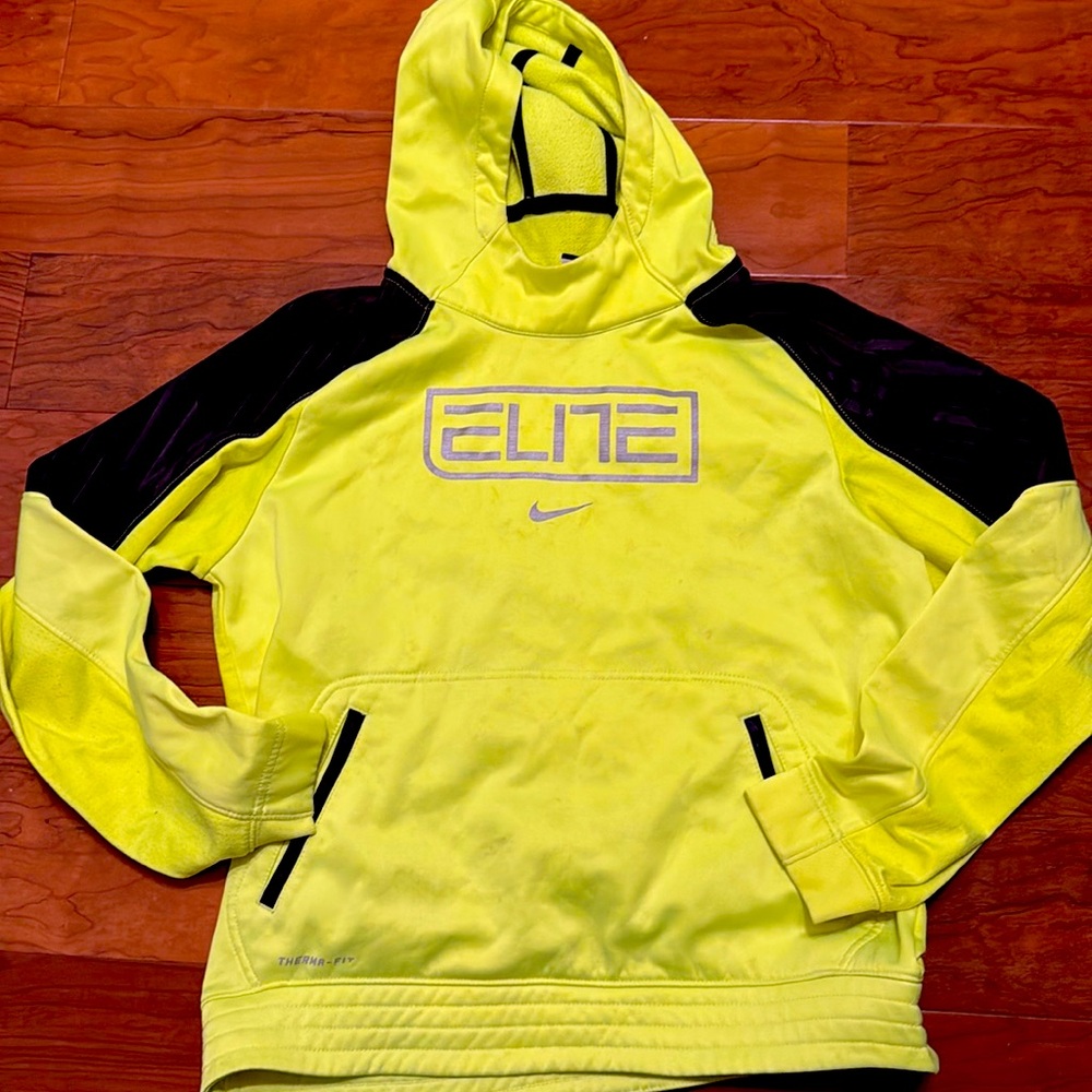 Nike Neon Yellow Therma-Fit hoodie